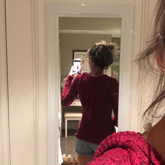 Pink Roxy Knit Sweatshirt - Picture 4 of 4